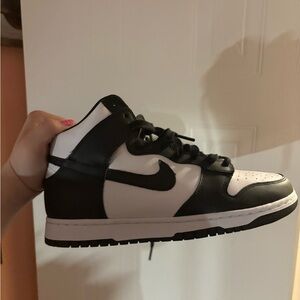 Nike Black and White High-Top Sneakers